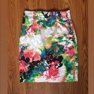 Worthington Floral Pencil Skirt, Size 8